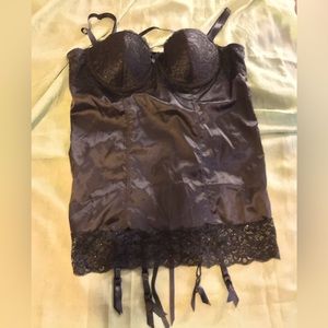 Silk & Lace Garter Bustier